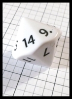 Dice : Dice - 14D - Koplow White with Black Numerals - Ebay FA Collection Oct 2013